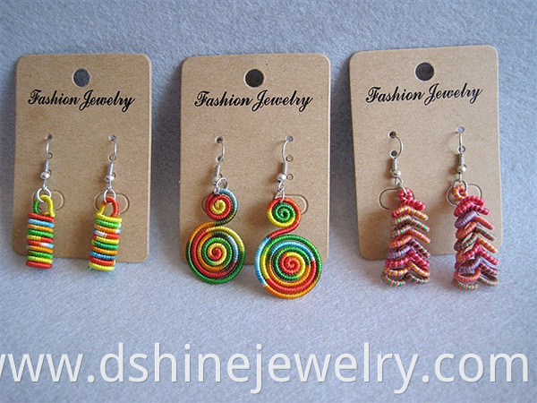 Multicolor Thread Weaved Earring